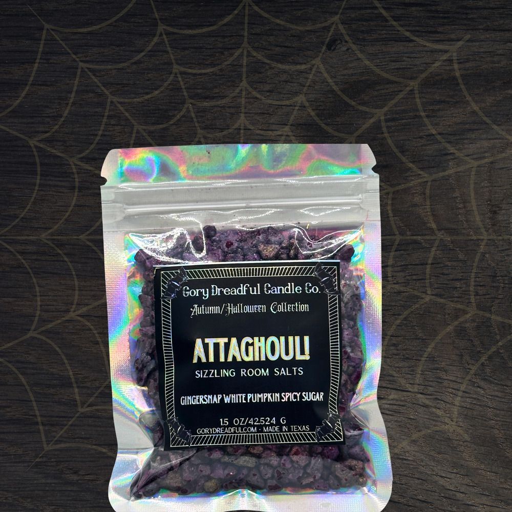 Attaghoul! Sizzling Room Salt Crystal Potpourri: Gingersnap White Pumpkin - Mini
